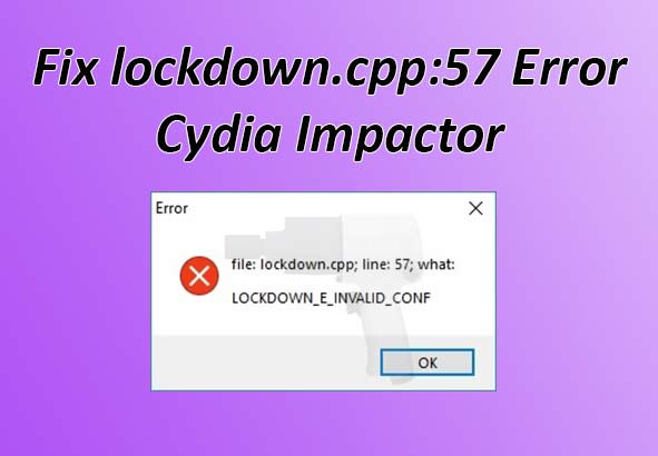 lockdown e mux error cydia impactor
