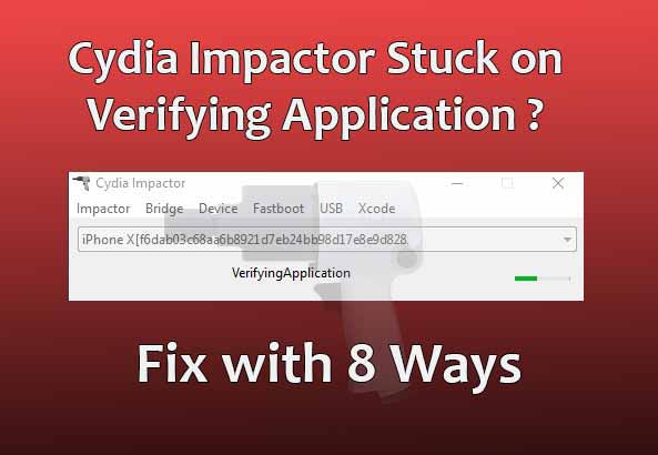 Cydia Impactor Stuck on Verifying Application