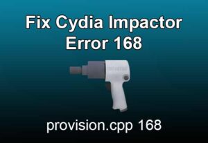 cydia impactor error 168