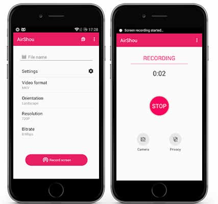 AirShou screen Recorder app