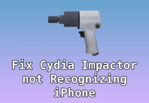 Cydia Impactor not Recognizing iPhone