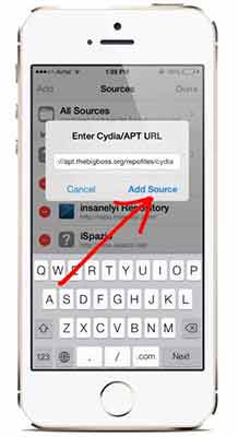 Cydia sources Add