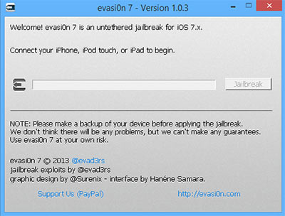 evasi0n7 for Windows