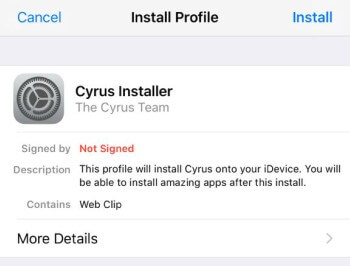 cyrus installer install