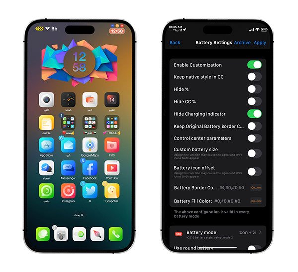 NiceBarX16 Tweak